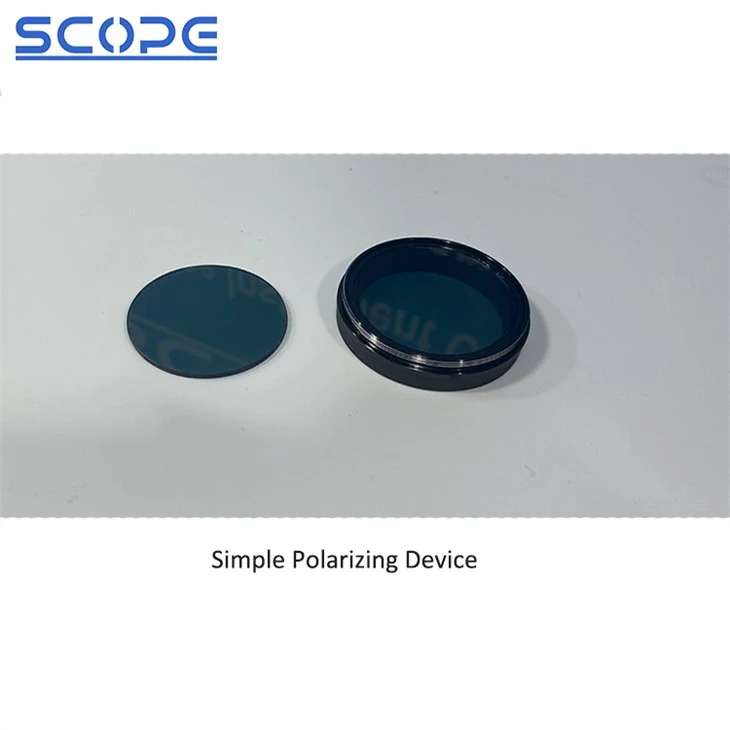 Zoom stereo microscope polariztion observation polarizer analyzer